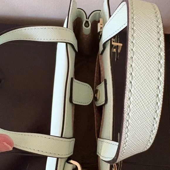Kate Spade Mint Green Satchel with Cutout Design - Picture 5 of 5